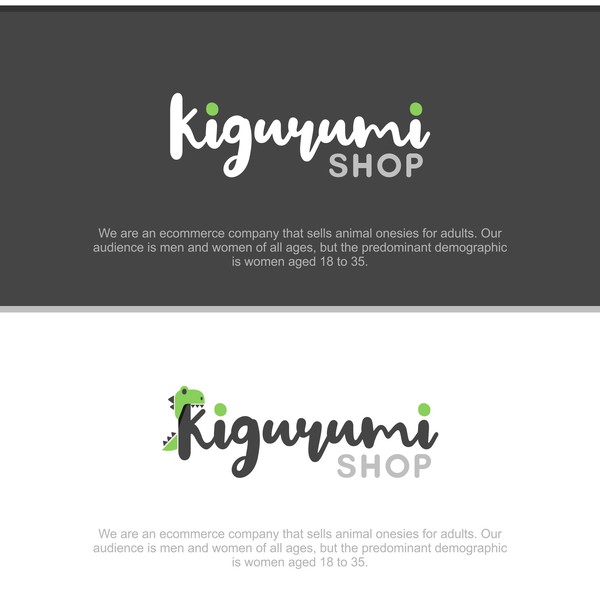 Design by LizArt Design titled "Bold Logo Concept for Kigurumi Shop"