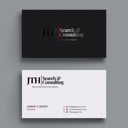 Business Card Design for Executive Search Firm Design by Hasanssin