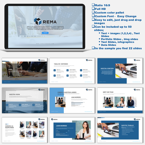 Plantilla de Powerpoint propuesta en el concurso por jose leandro