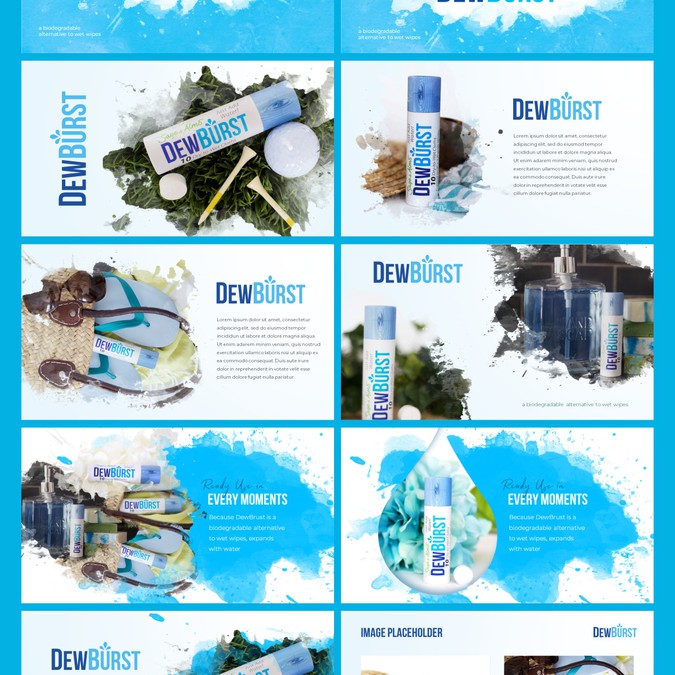 Powerpoint needed for new product: DewBurst | a biodegradable