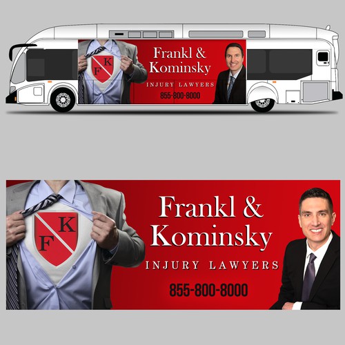 Design A Powerful Bus Wrap For A Personal Injury Law Firm Design by Konstantin Graphics