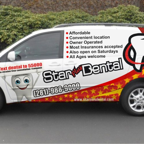  CAR wrap design for Dental office Design by TANSA ART