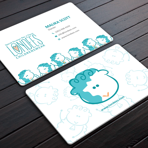 Create business card for luxury online baby boutique デザイン by Rose ❋