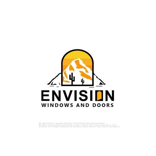 Design a modern eye-catching logo Window/Door company. Lets go! Design by designedbyjeriz▲