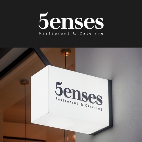 Restaurant logo to stimulate 5 senses Design by D@sein