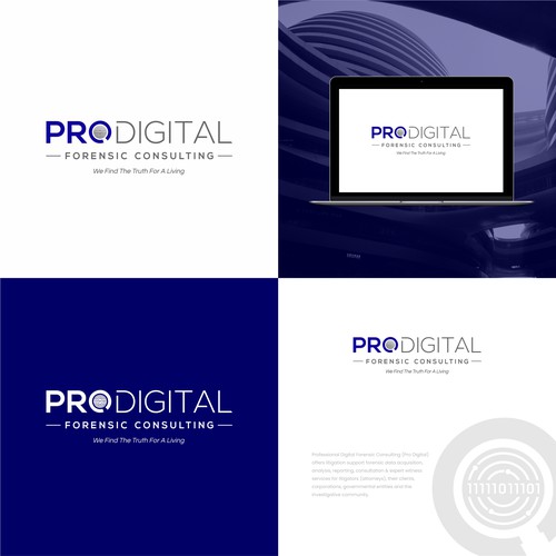 Pro Digital Forensic Consulting logo refresh Design by X-DNA