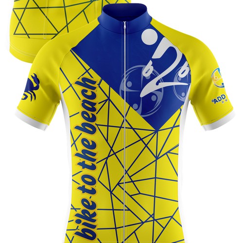 Cycling Jersey for Autism Charity Ride Design by darajatiart