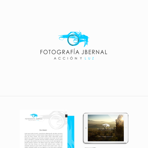 "Diseño y logo para Fotografia JBernal" ganador Logotipos
