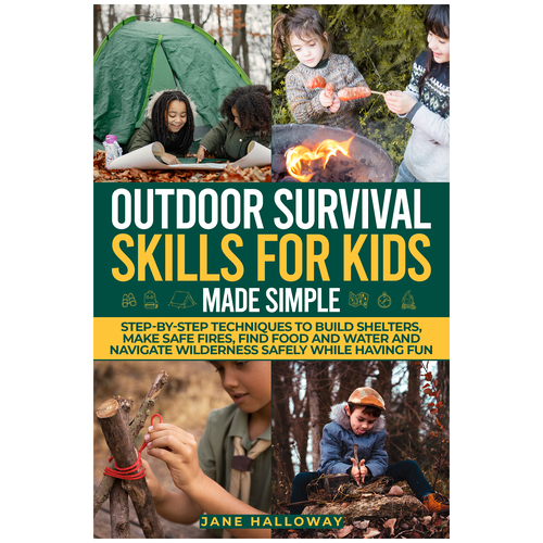Dynamic Ebook Cover Design for Kid-Friendly Outdoor Survival Guide Design by Imttoo
