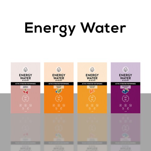 Energy water powder Sachets Design by Syyed Ahmad