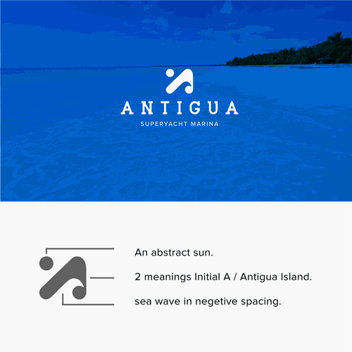 Logo for Antigua Superyacht Marina Design by Pixlpie™