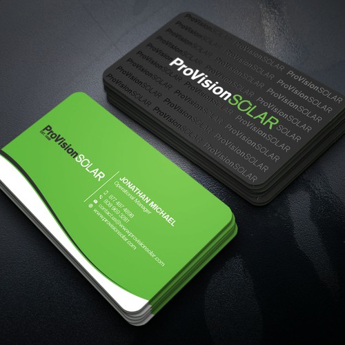 Solar Business Cards Design réalisé par Xclusive16