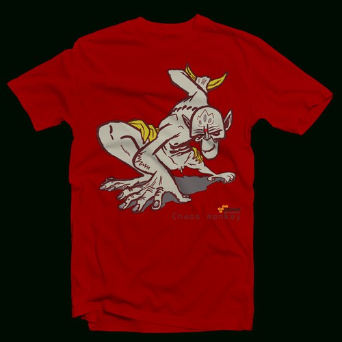 Design di Design the Chaos Monkey T-Shirt di SOPI