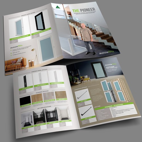 Elevator Company sales brochure Design by Dzhafir