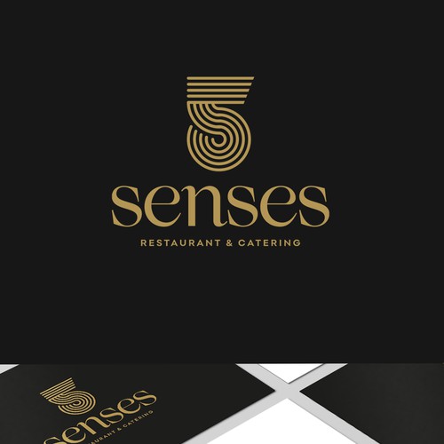 Restaurant logo to stimulate 5 senses Design by UZWEN