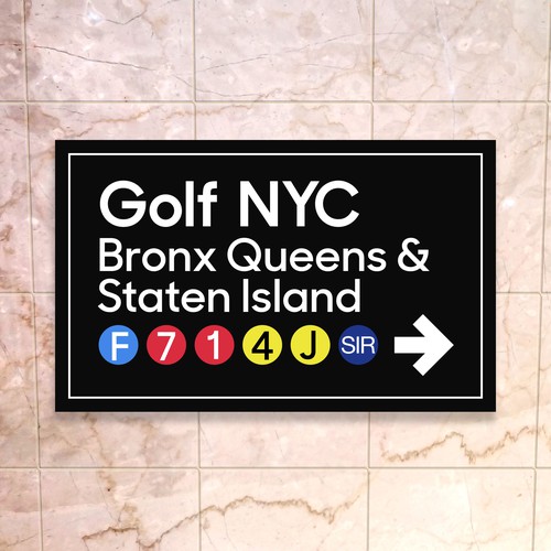 Design a Logo for a nyc Golf course mansgement company use color black/NYC theme Design by _roe