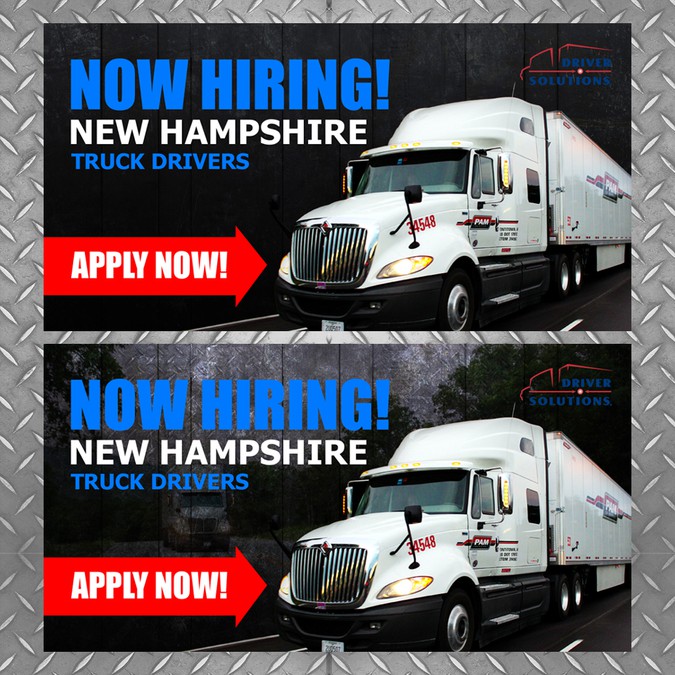 Online Banner Ad for Truck Driving Jobs | Banner ad contest