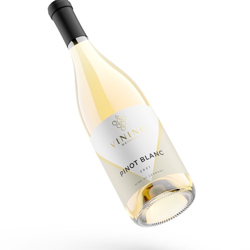 Modern label design for a house wine in a wine bar called VININO Design by Shark1@