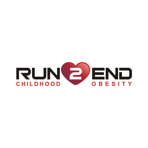 Run 2 End : Childhood Obesity needs a new logo Diseño de n2haq