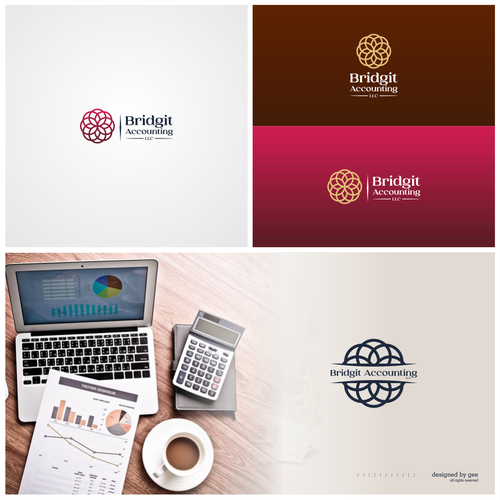 Logo, colors and brand identity for custom bookkeeping and financial administration. Ontwerp door gee.art