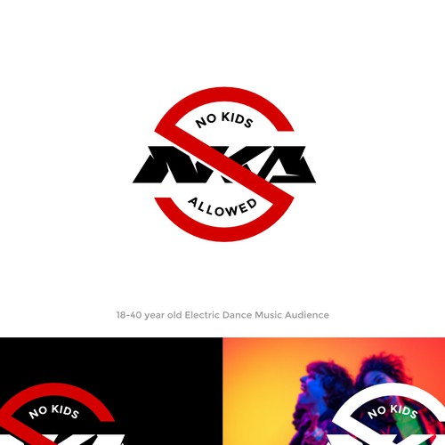 DJ Name Logo Needed for Marketing- NKA (No Kids Allowed) Design by chilibrand