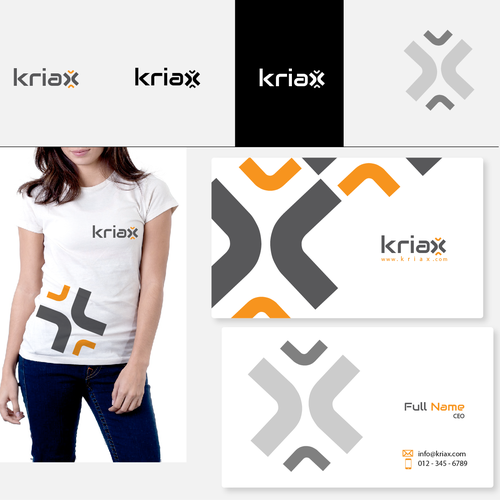 Create logo and business cards for Kriax Design por Alina7