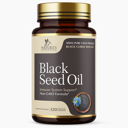 Natural Black Seed Oil Design Needed for Nature's Nutrition Design by Encephalon™