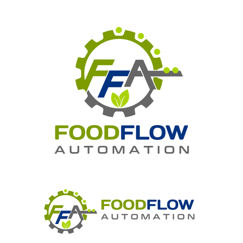 FoodFlow Automation Logo Design by lanmorys