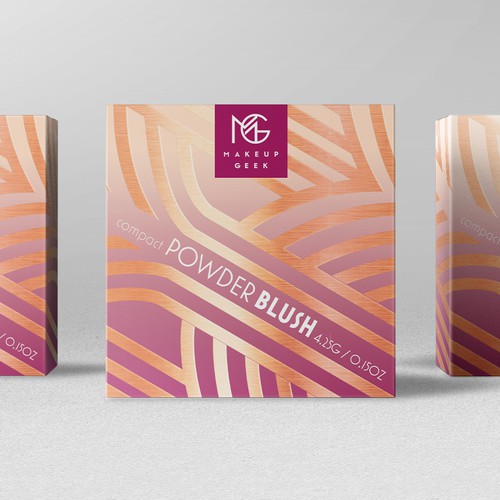 Makeup Geek Blush Box w/ Art Deco Influences Design by bcra
