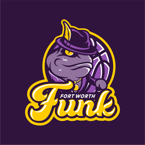 Basketball Logo for Team 'Fort Worth Funk' - Your Winning Logo Featured on Major Sports Network Design by WADEHEL