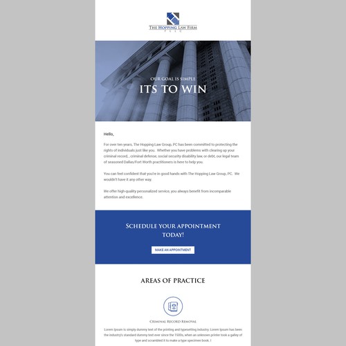 Designs | Law Firm Newsletter Template | Email contest