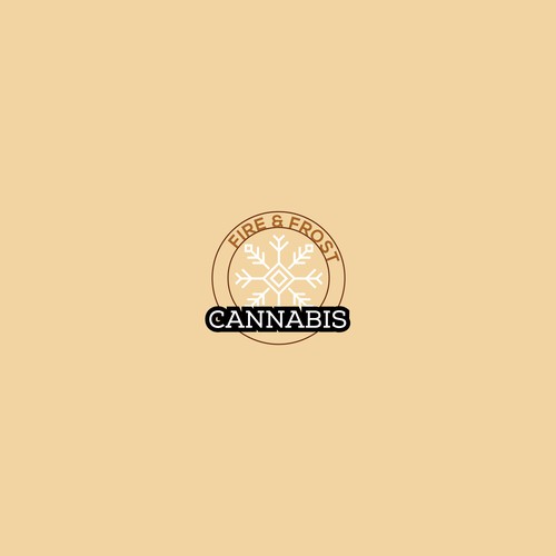 Fresh "Hipster Feel" Logo Design for Fire and Frost Cannabis Logo