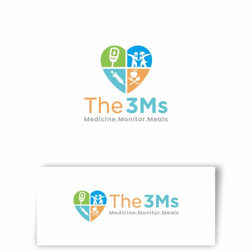 Logo for National Type 1 Diabetes Behavioral Health Research Study “3Ms 2.0” Design by Hoki™