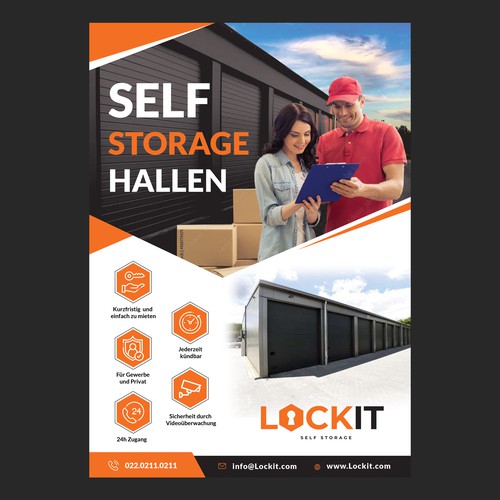 Gestalte ein Flyer Design für Selfstorage Hallen Design by D Better Design