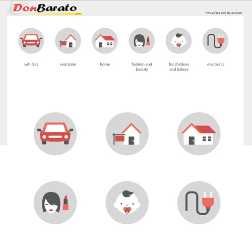 Product category icons for web site, Button or icon contest