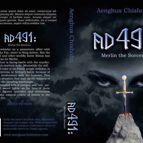 Create the next print or packaging design for Aenghus Chisholm Fiction Author Design by Prevot Design