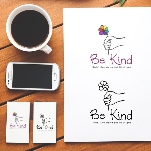 Be Kind!  Upscale, hip kids clothing store encouraging positivity Design von Jemcalija