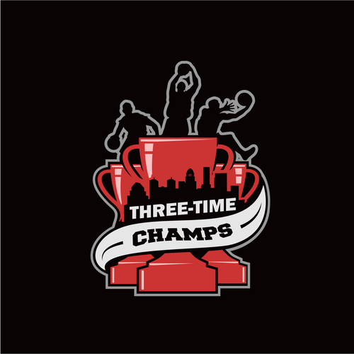 Basketball Logo for Team 'Three-Time Champs' - Your Winning Logo Featured on Major Sports Network Design by sukadarma