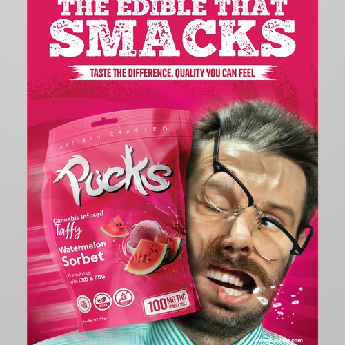 Searching for compelling advertisement for Cannabis edible brand Design by RED DOT
