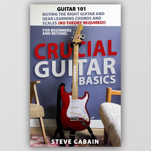 Need a powerful and eye catching design for a book about guitar. Design by Yohsy