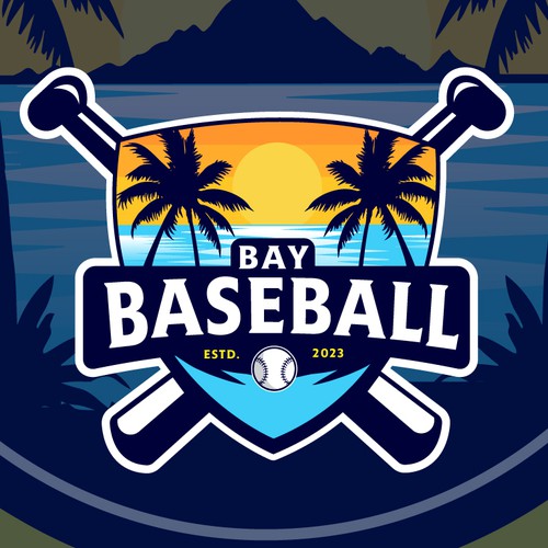 Bay Baseball - Logo Design by Agenciagraf