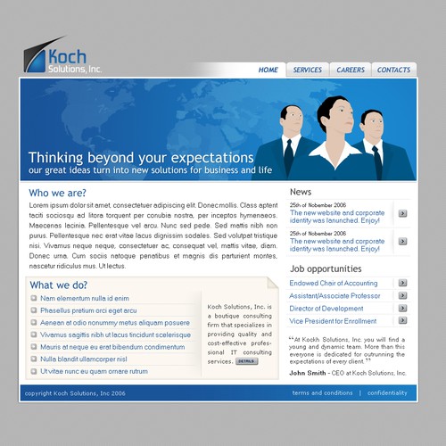 $500.00 Website template (Design only) Design by cnitza