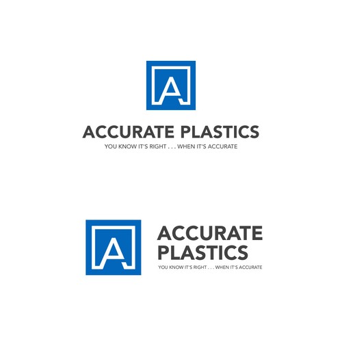 Classic masculine logo for plastic manufacturer - Accurate Plastics Design by Wijaya.Hendra