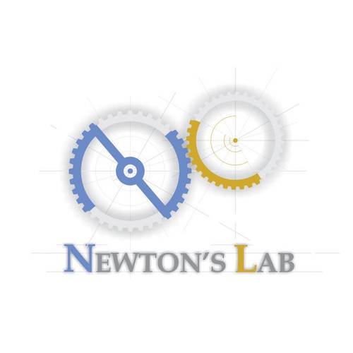 Vintage logo for Newton's Lab Design by steste