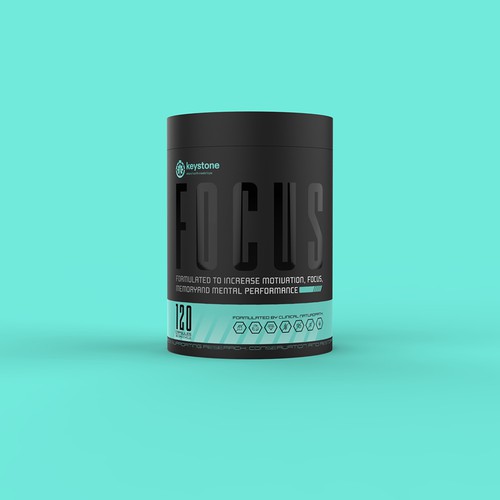 Label for a new supplement brand Réalisé par Muhiuddin99