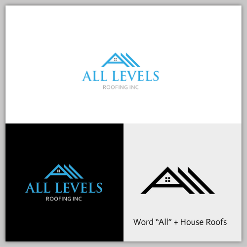 ROOFING LOGO DESIGN Design by Affineer ✪