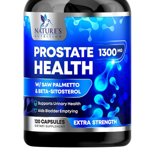 Nature's Nutrition needs a Men's Prostate Health product label Design by rembrandtjurin