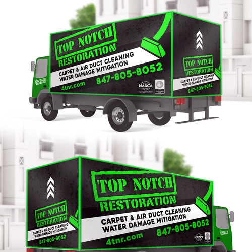 box truck wall 12x6ft to attract people to our service. Design by JPelo™