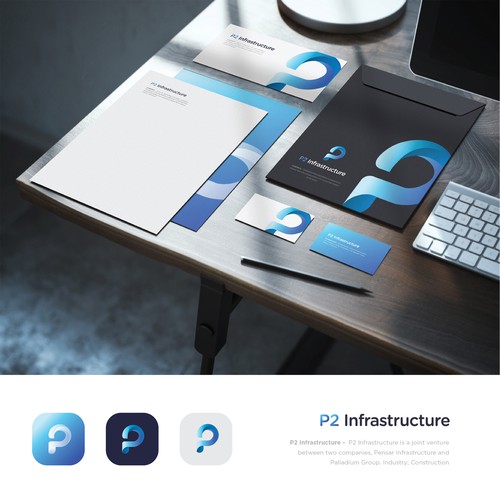 P2 Infrastructure Logo Design Design by t.ka