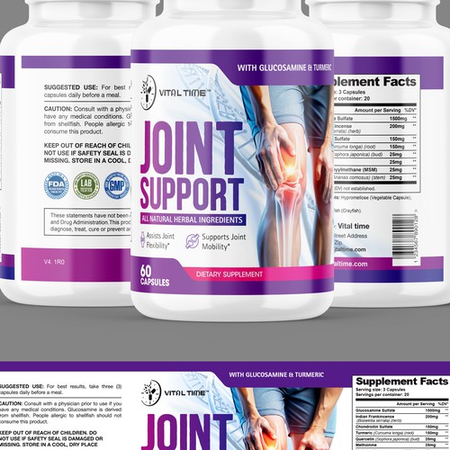 Supplements label Design by Qalandar